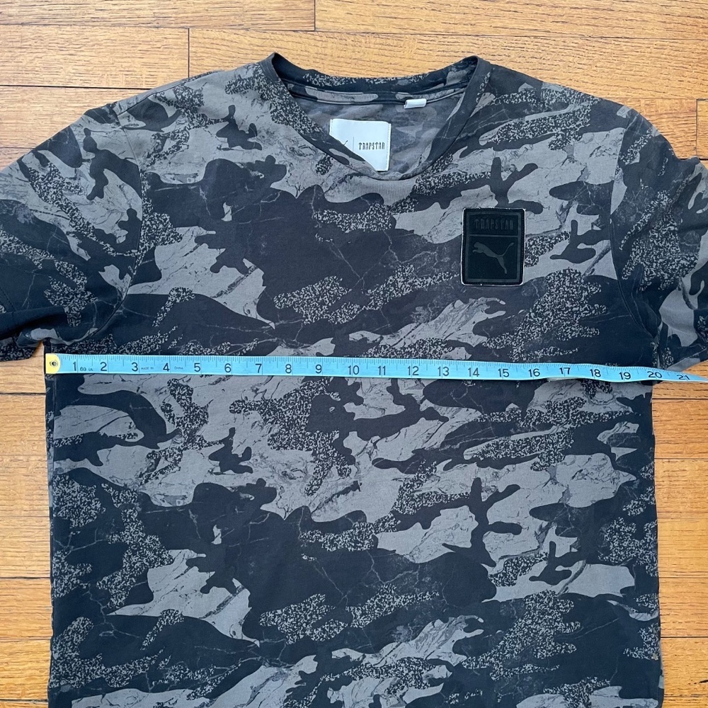 Puma x Trapstar Camo Tee Black Grey Size M Streetwear - Picture 5 of 7